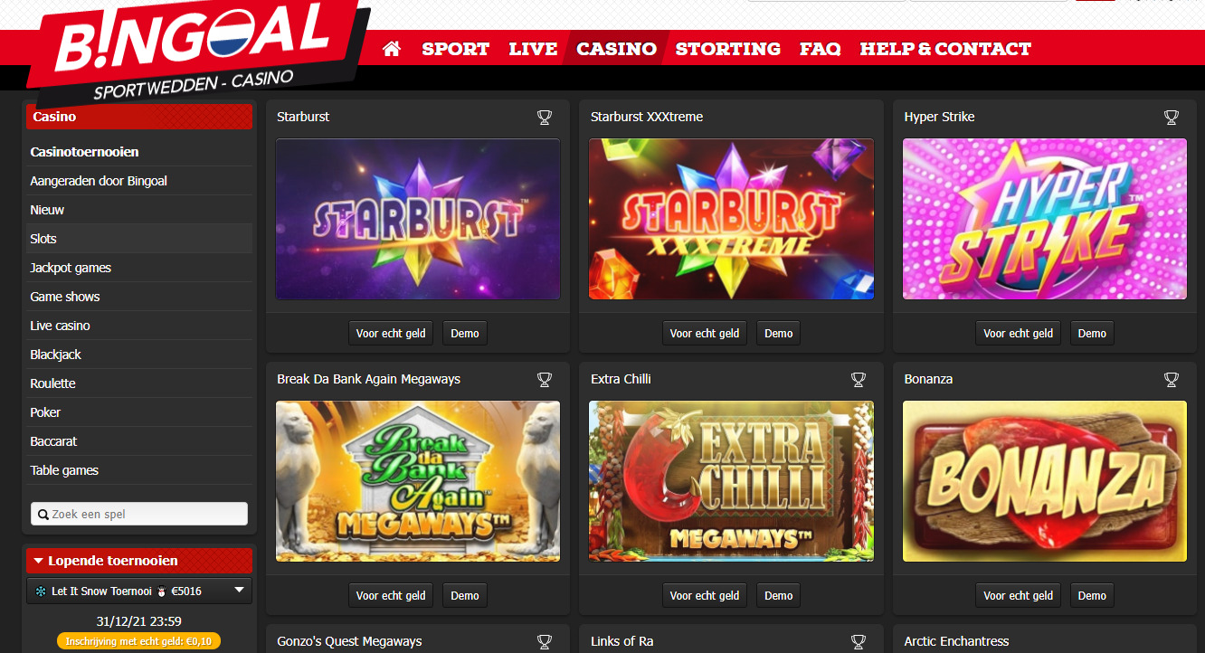 Online casino Bingoal